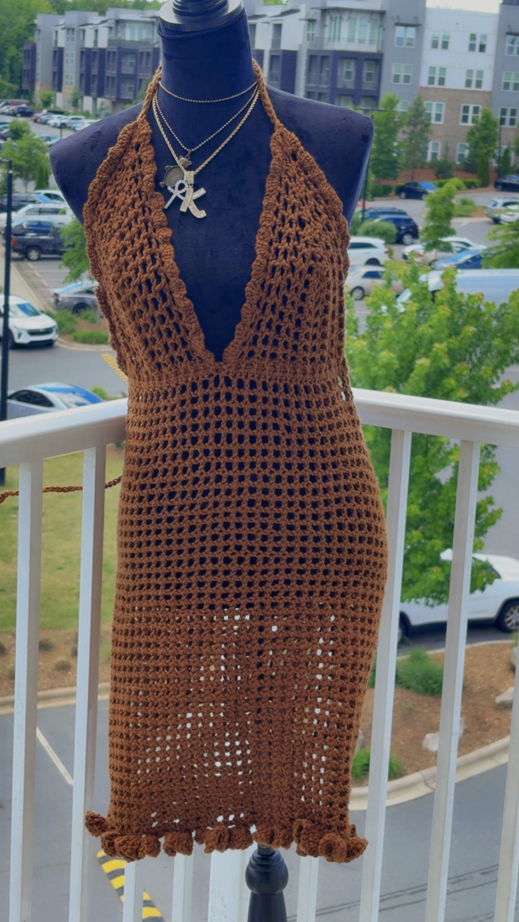 Dark Chocolate Goddess: Mesh Dress